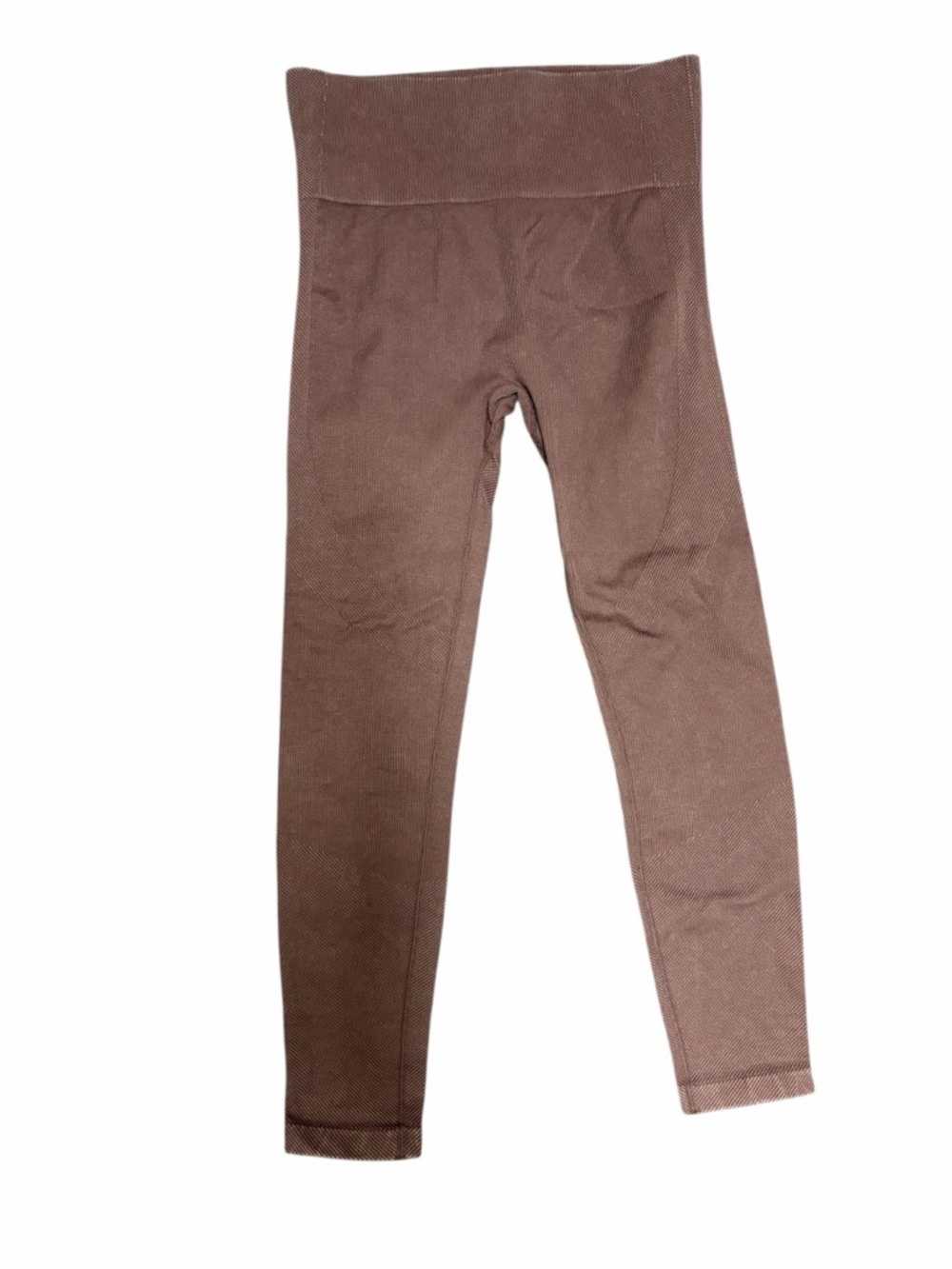 JoyLab Ribbed High Waist Leggings Brown Athleisure Size M